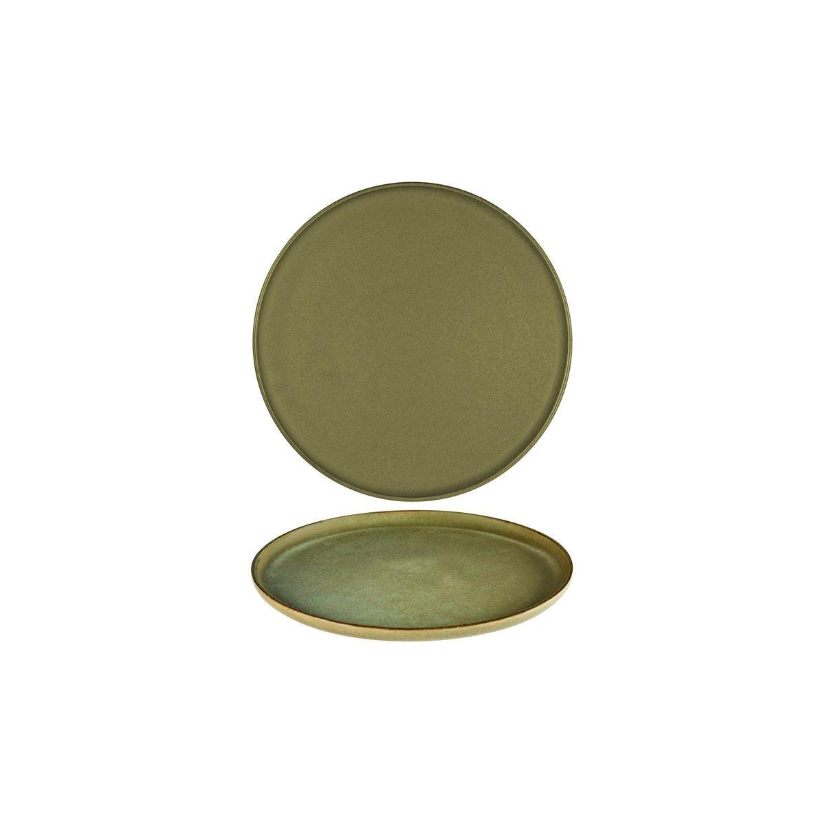 Serax Surface Camo Green Round Dessert Plate 240mm - Kitchenly