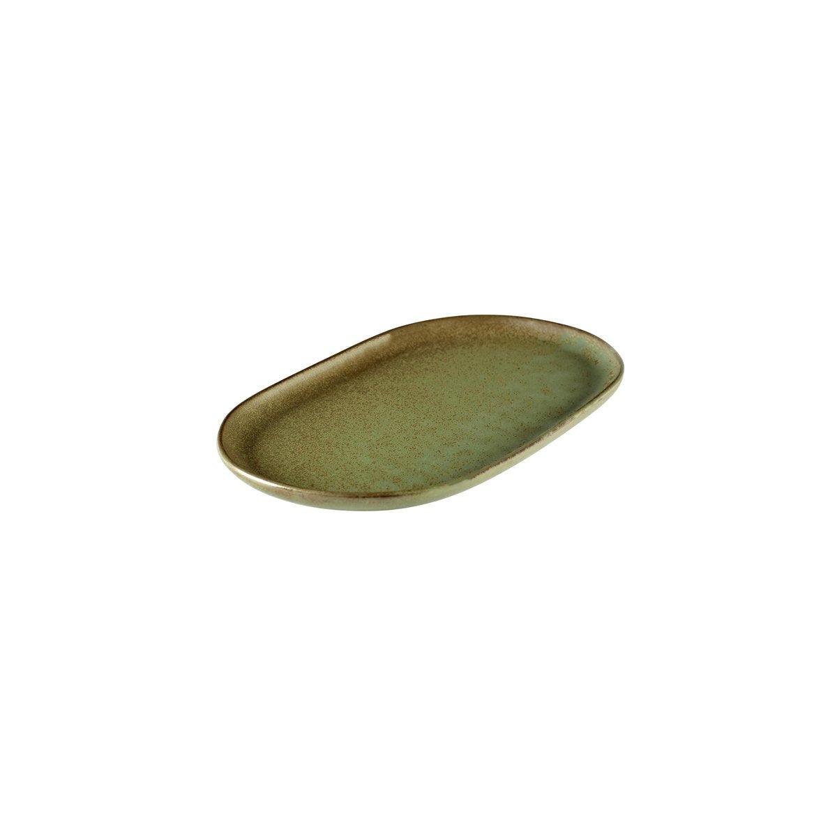 Serax Surface Camo Green Tapas Plate 150x250mm - Kitchenly