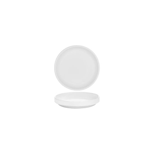 Serax Passe-Partout Matt White Round Low Plate 140mm (Box of 8) - Kitchenly