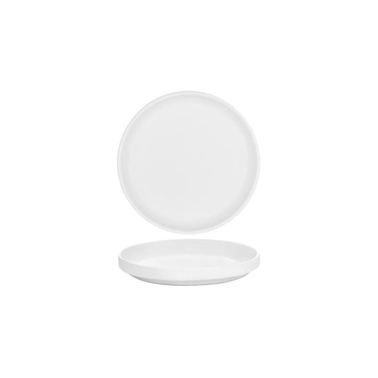 Serax Passe-Partout Matt White Round Low Plate 180mm (Box of 8) - Kitchenly