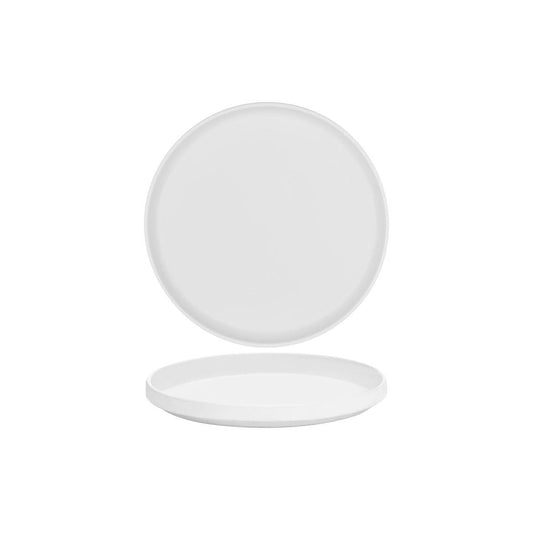 Serax Passe-Partout Matt White Round Low Plate 220mm (Box of 8) - Kitchenly