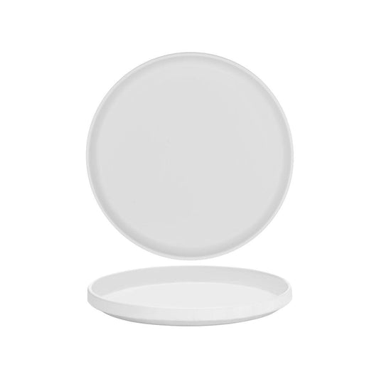 Serax Passe-Partout Matt White Round Low Plate 260mm (Box of 8) - Kitchenly