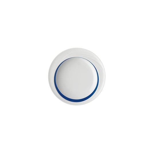 Schonwald Donna Senior Decor Round Comfort Coupe Plate with Dark Blue Wide Band 230mm (Box of 6) - Kitchenly