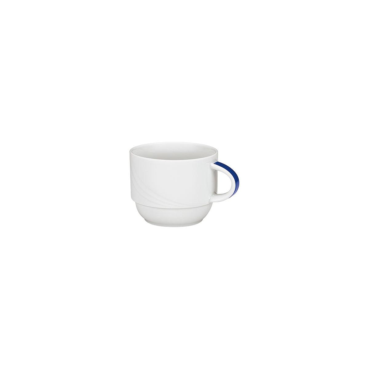 Schonwald Donna Senior Decor Stackable Cup with Dark Blue Band 180ml (Box of 12) - Kitchenly