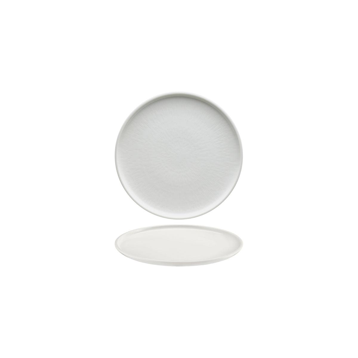 Schonwald Shiro Round Flat Coupe Plate 170mm With Relief Design (Box of 12) - Kitchenly