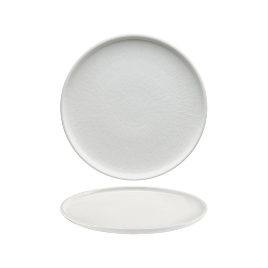 Schonwald Shiro Round Flat Coupe Plate 260mm With Relief Design (Box of 6) - Kitchenly
