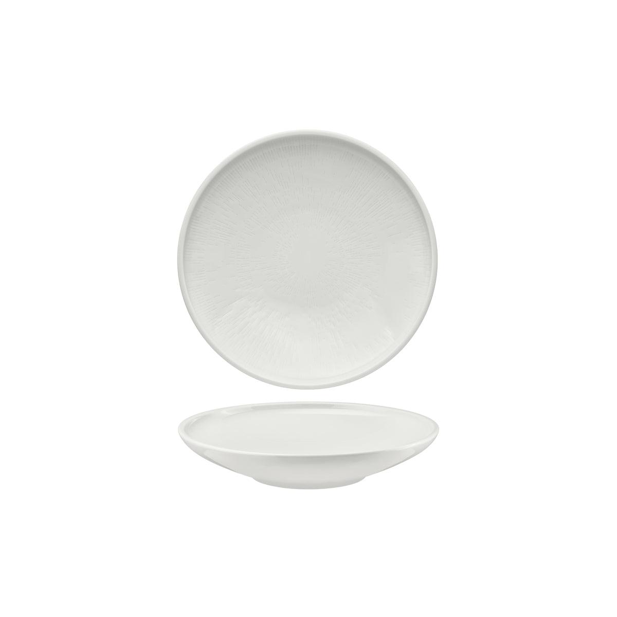 Schonwald Shiro Round Deep Coupe Plate Relief Design 210mm (Box of 6) - Kitchenly