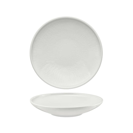 Schonwald Shiro Round Deep Coupe Plate Relief Design 260mm (Box of 6) - Kitchenly