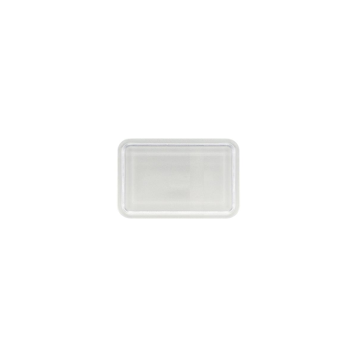 Schonwald Donna Senior Rectangular Salad Dish Lid 130x98mm Clear (Box of 12) - Kitchenly