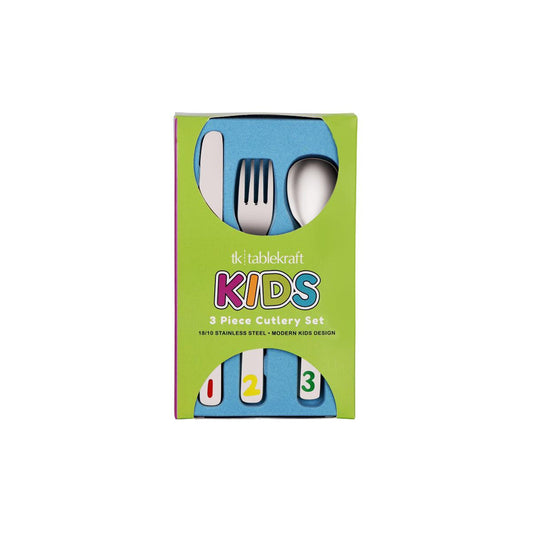 Tablekraft Kids 123 Cutlery Set 3pc - Kitchenly