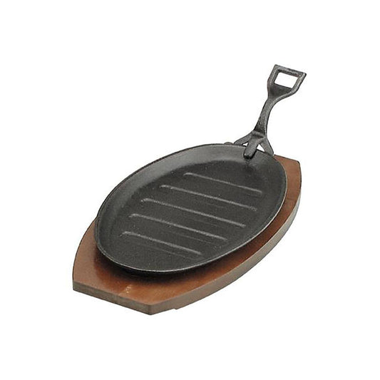 Chef Inox Steak Sizzler Cast Iron with Handle 290x180mm - Kitchenly
