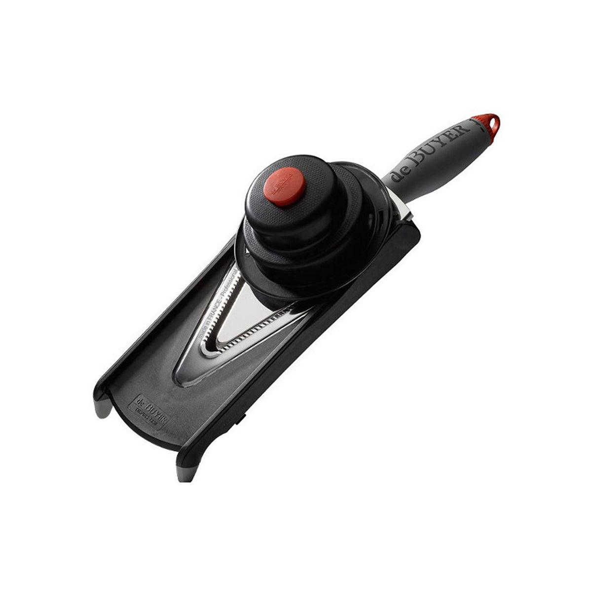 De Buyer Mandoline Kobra with Adjustable V Blade Extra Fine to 5mm 365x122x80mm - Kitchenly