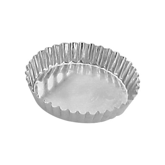Guery Tart Mould Round Fluted Fixed Base 105x20mm - Kitchenly