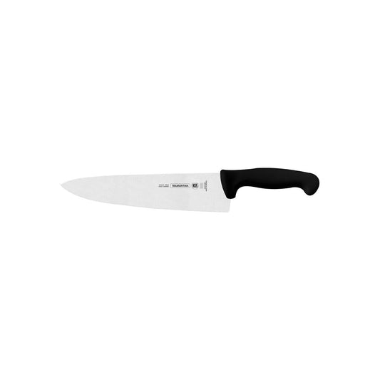 Tramontina Professional Master Black Chefs Knife Extra Wide with Straight Edge 250mm - Kitchenly