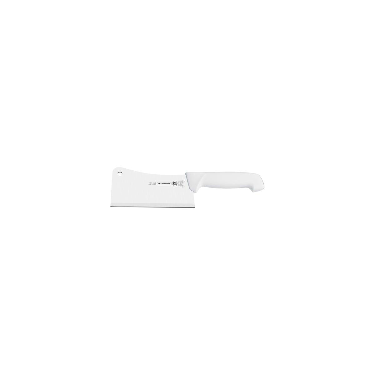 Tramontina Professional Master Cleaver Curved Wide Blade White 152mm - Kitchenly