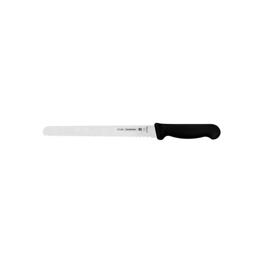 Tramontina Professional Master Black Handle Bread Knife Serrated 250mm - Kitchenly
