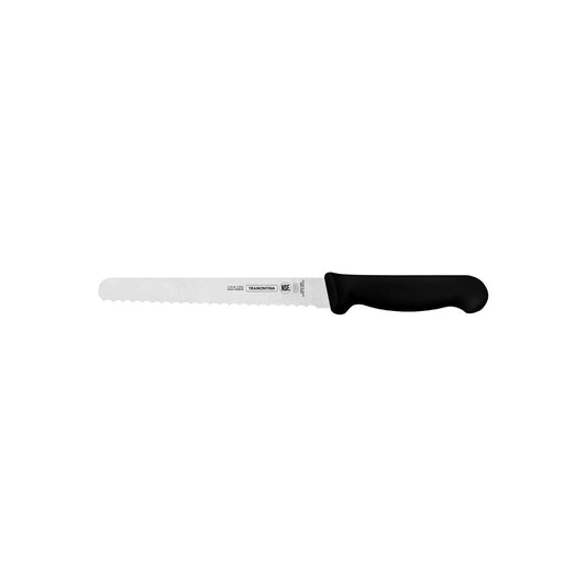 Tramontina Professional Master Black Handle Bread Knife Serrated 200mm - Kitchenly