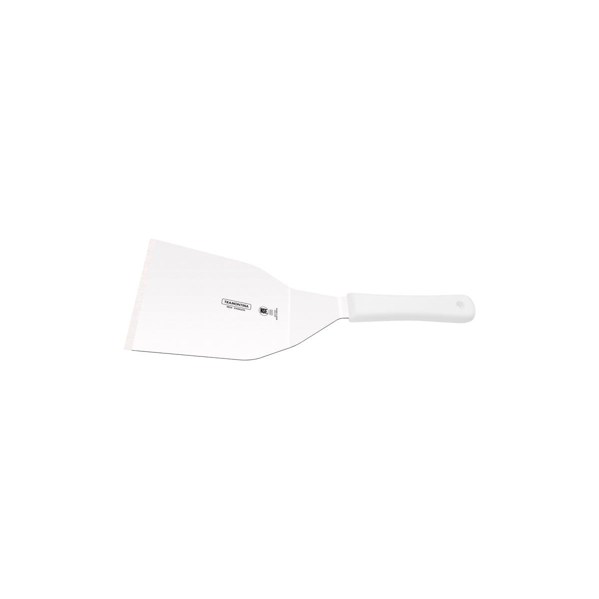Tramontina Professional Master Hamburger Spatula Angled Wide White 106x178x380mm - Kitchenly