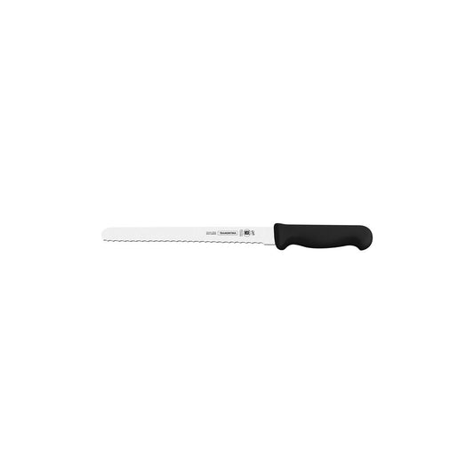 Tramontina Professional Master Black Handle Serrated Bread Pastry Knife 203mm - Kitchenly