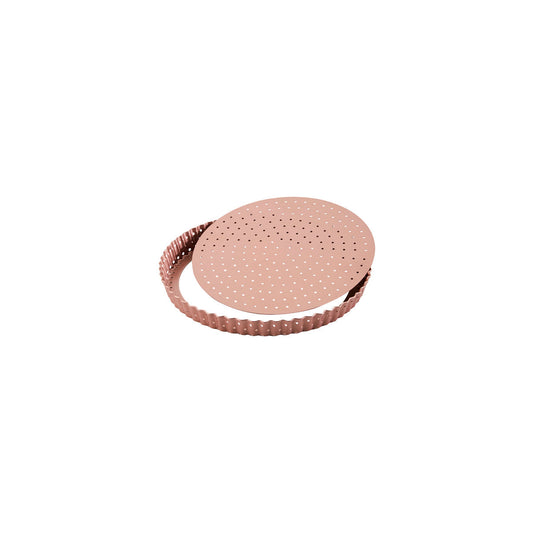 Wiltshire Rose Gold Perforated Quiche 240mm