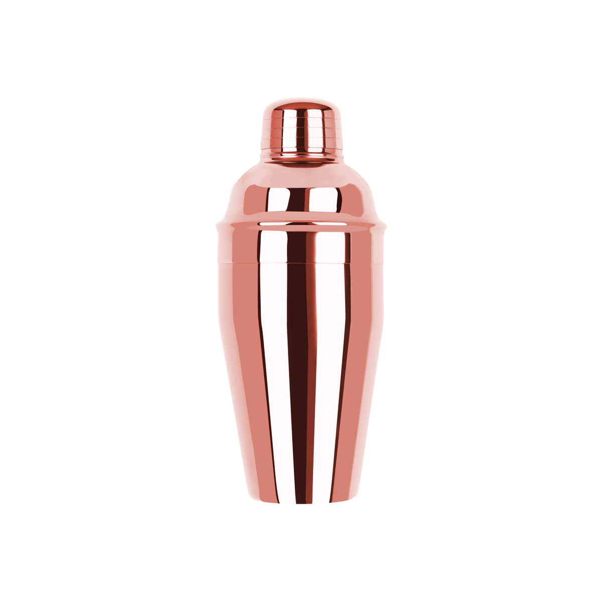 Zanzi Classic Club Cocktail Shaker 3pc 500ml Rose Gold - Kitchenly