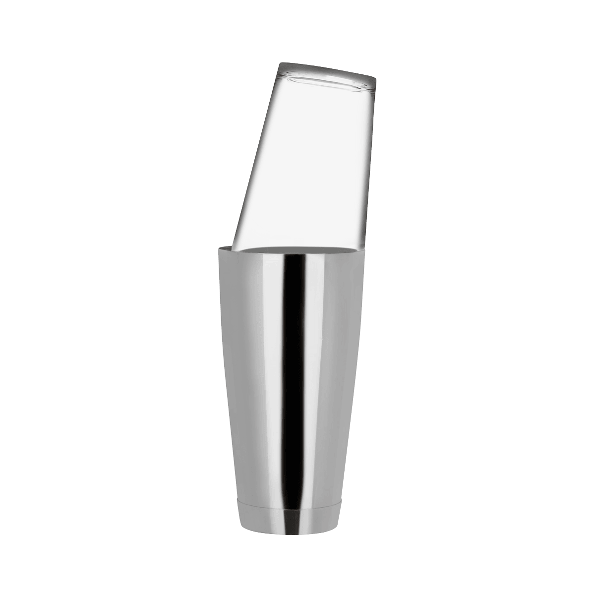 Zanzi Boston Cocktail Shaker 700ml Stainless Steel Base & Glass - Kitchenly