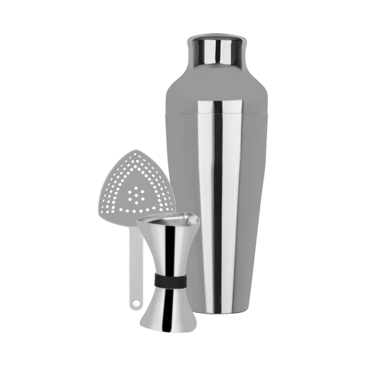 Zanzi Cocktail Set 3pc Stainless Steel - Kitchenly