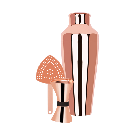 Zanzi Cocktail Set 3pc Rose Gold - Kitchenly