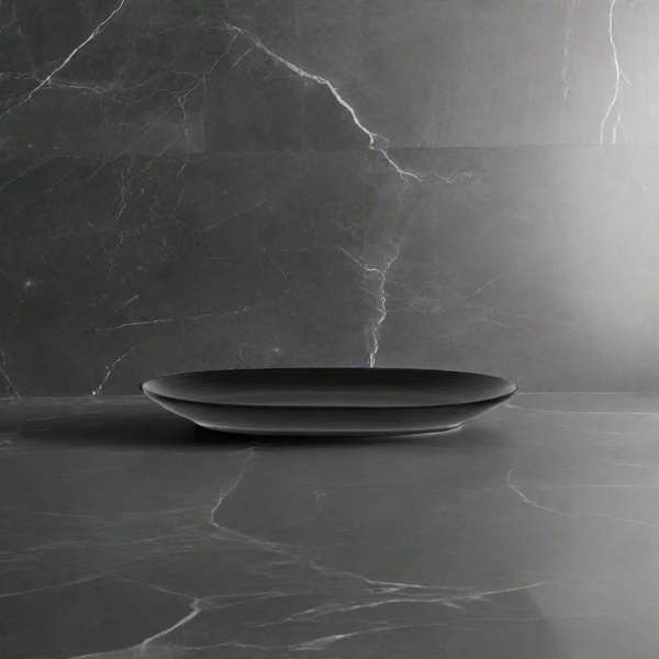 Patra Porcelain Aura Matt Black