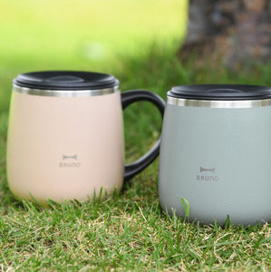 Bruno Stainless Mug Short With Lid 320ml