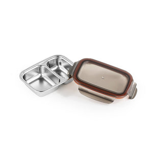 Cuitisan 2 Partition Rectangle No.3 Container - 700ml