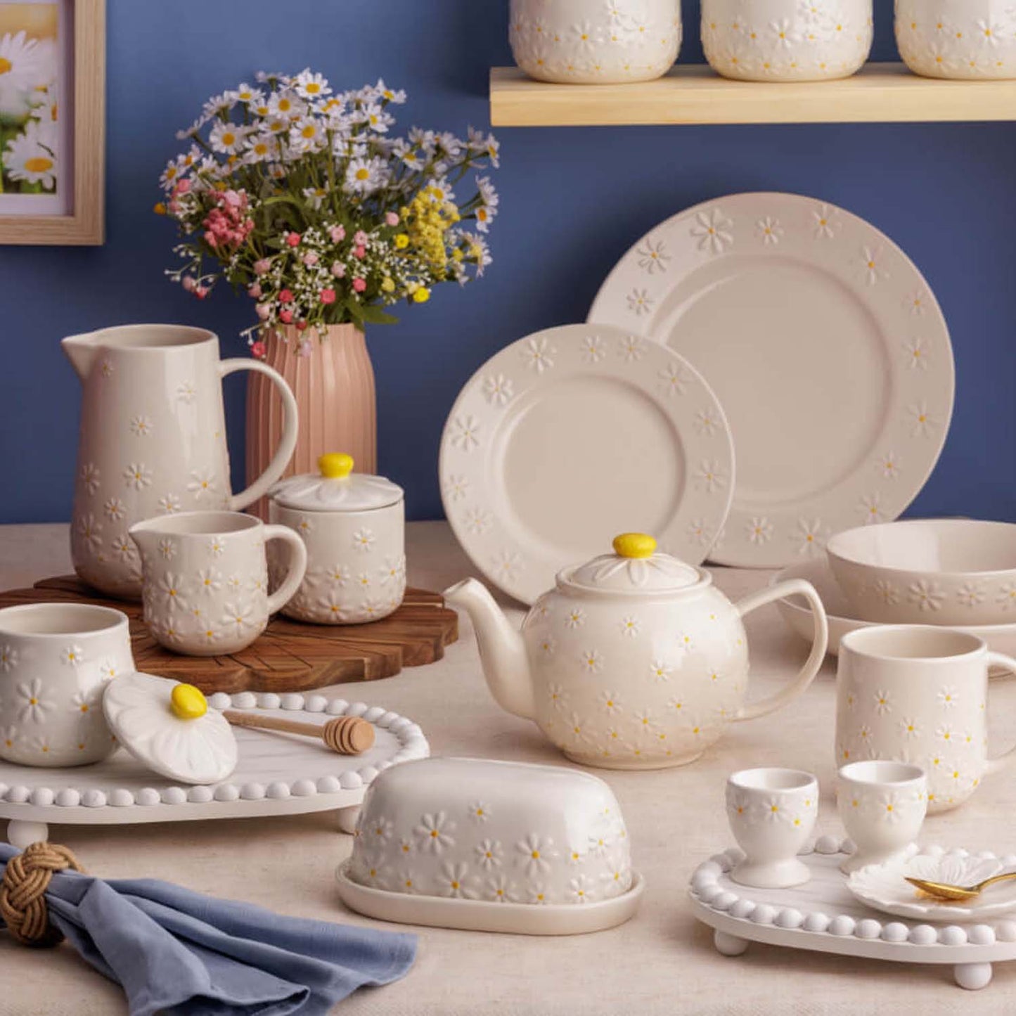 Price & Kensington Daisy Sugar Bowl 11.1×9.2cm