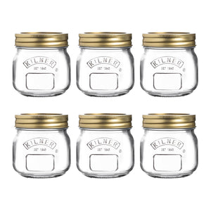 Set of 6 Preserve Jars, 250ml