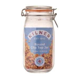 Clip Top Round Jar, 1.5 Litre