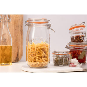 Clip Top Round Jar, 2 Litre