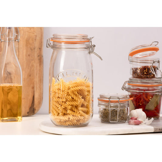Clip Top Round Jar, 2 Litre