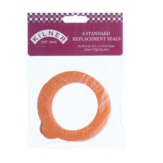 Pack of 6 Rubber Seals, 350ml - 2 Litre