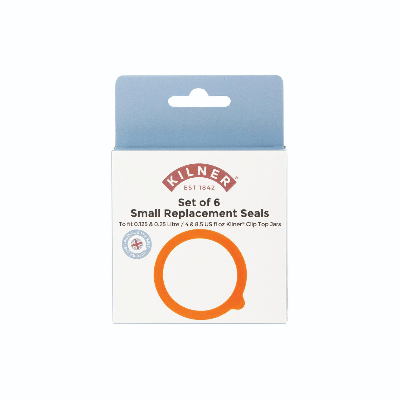 Pack of 6 Small Rubber Seals, 125ml
