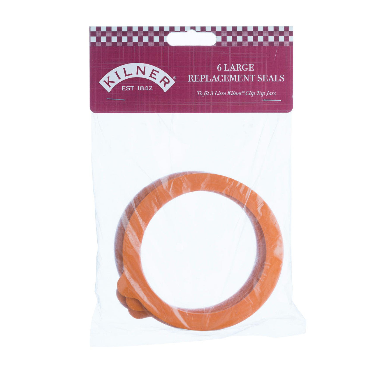 Pack of 6 Large Rubber Seals, 3 Litre