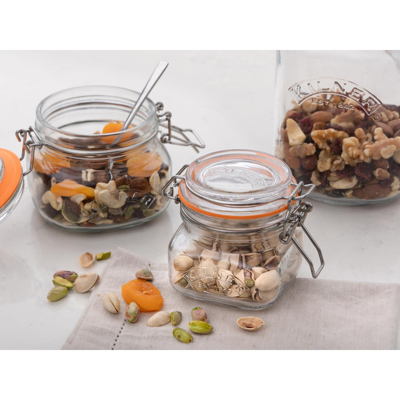 Square Clip Top Jar, 250ml