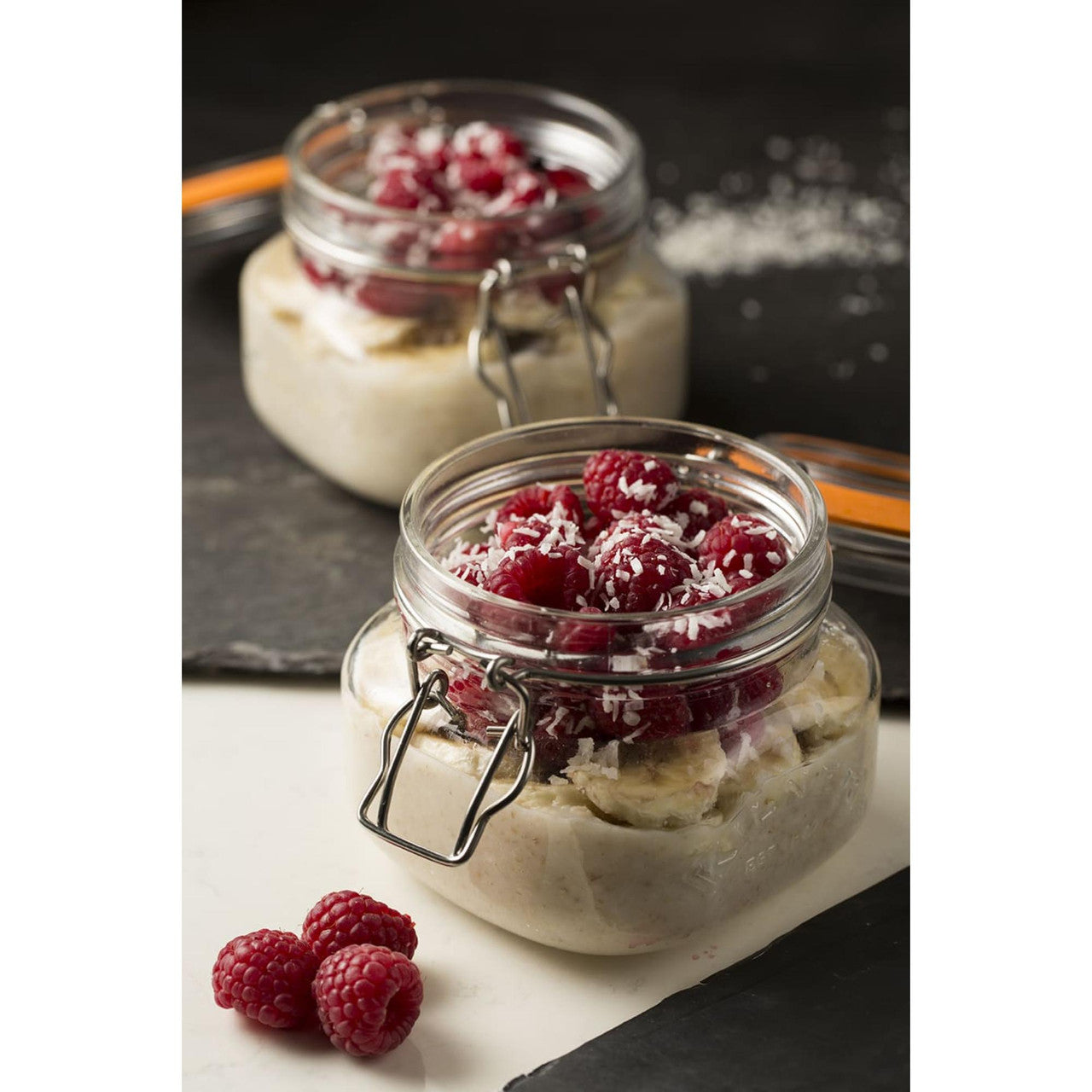 Clip Top Square Jar, 500ml