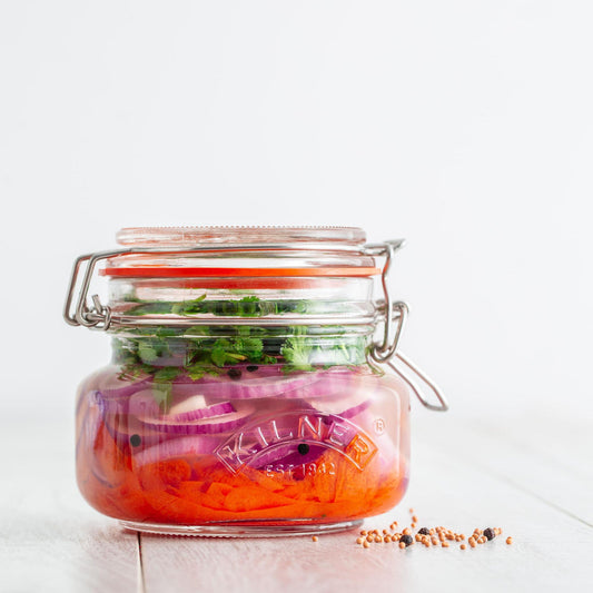 Clip Top Square Jar, 500ml