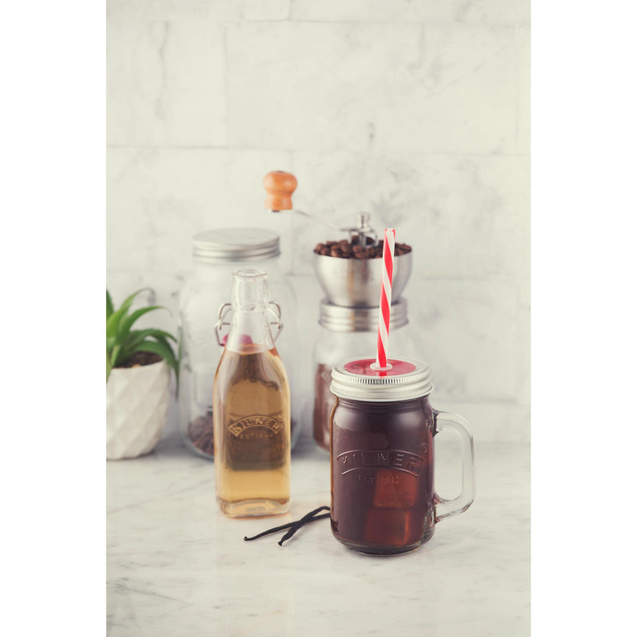 Clip Top Square Bottle, 250ml