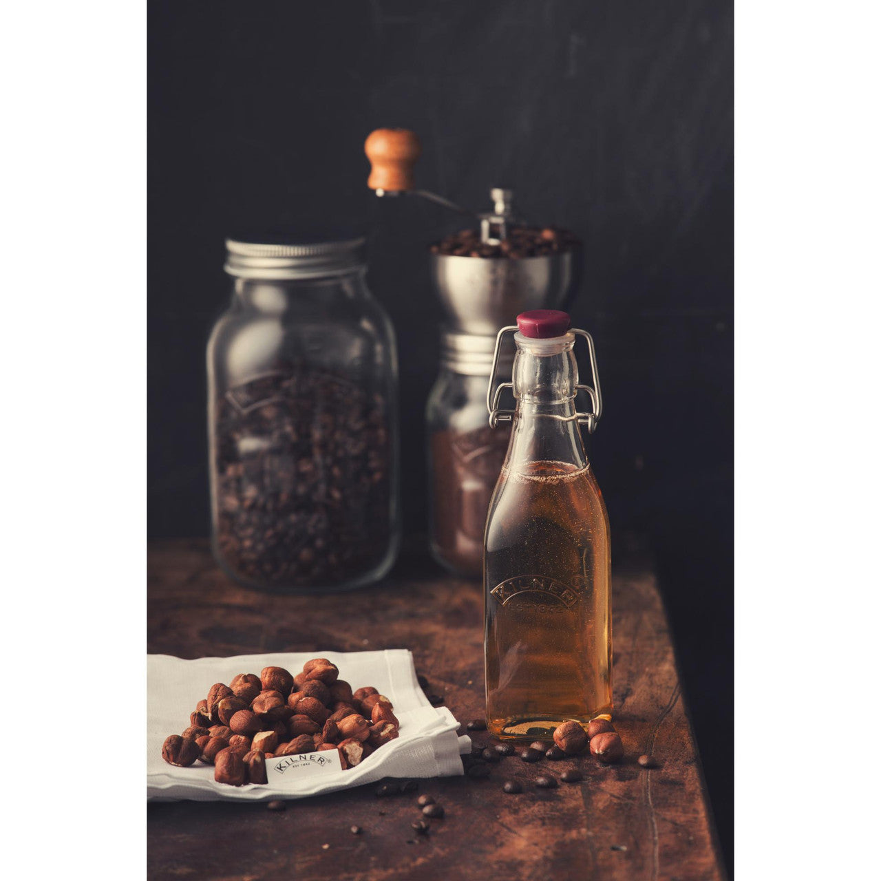 Clip Top Square Bottle, 250ml