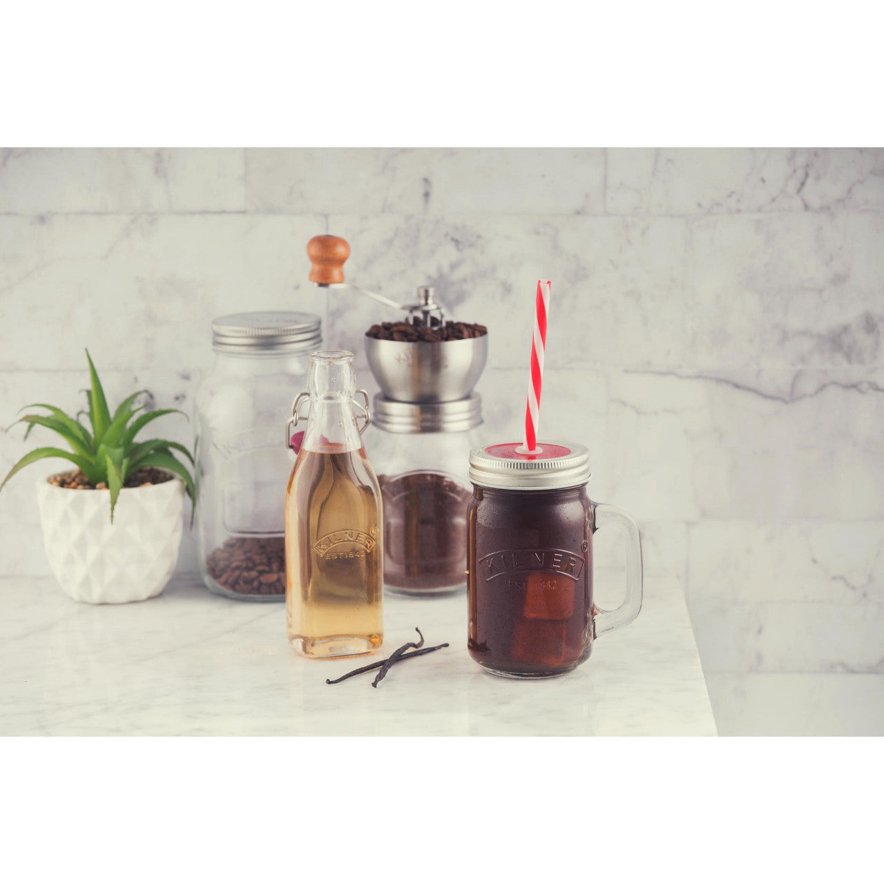 Clip Top Square Bottle, 250ml