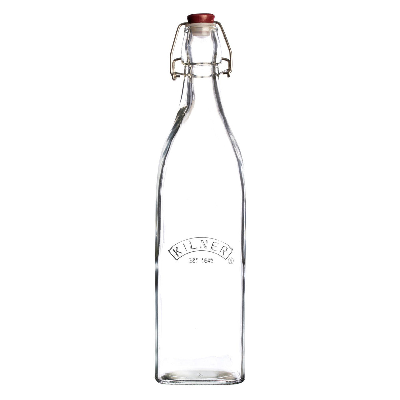 Clip Top Square Bottle, 1 Litre