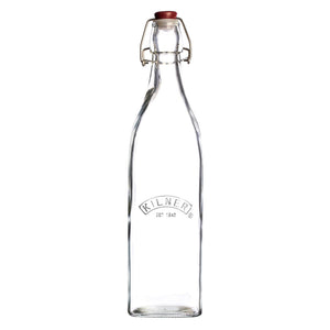 Clip Top Square Bottle, 1 Litre