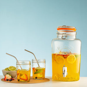 Clip Top Round Drinks Dispenser, 5 Litre