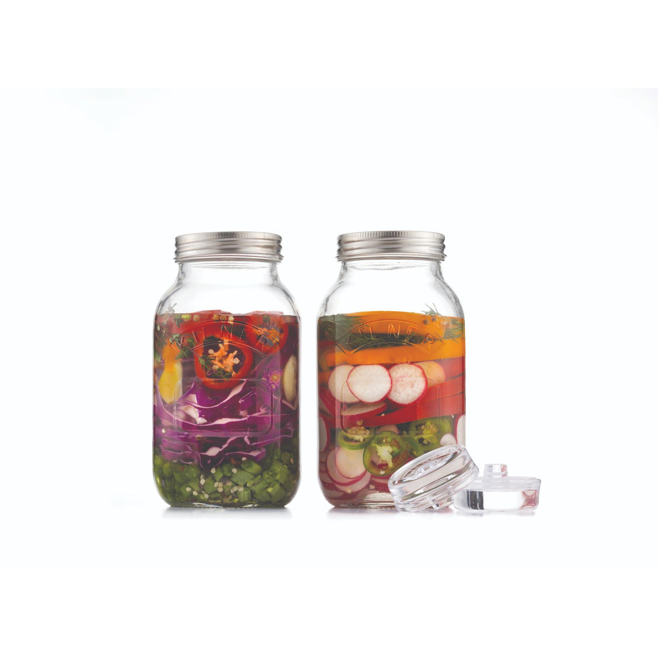 Set of 2 Fermentation Jars, 1 Litre