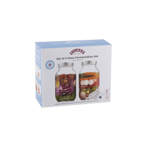 Set of 2 Fermentation Jars, 1 Litre